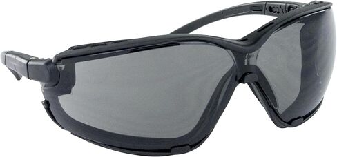 SAS Safety Corp Gloggles All-in-One Safety Goggles and Glasses, Anti-fog, Scratch Resistant, High Impact Resistant ANSI Z87.1+ , Polycarbonate Gray Lens Safety Goggle with Foam Padding for Snug Fit in Saudi Arabia