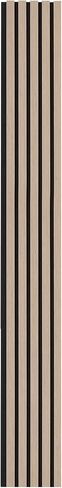 VEVOR Wood Slat Acoustic Panels, 7.9 x 94.5 in, 4-Piece MDF Accent Wooden Wall Panels, Faux Wood Wall Board Panels for Modern Interior Decor and Noise Reduction, Walnut in Saudi Arabia