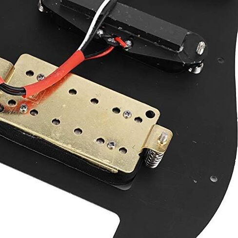11 Holes Prewired Loaded Pickguard,Electric Guitar SSH Humbuckers Pickguard for Electric Guitar (Black Pearl) in Saudi Arabia