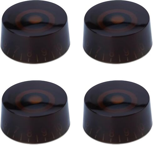 4pcs USA(Imperial) LP Guitar Knobs Speed Dial Knob 24 Fine Splines Control Knobs for USA Les Paul/CTS Pots (Black) in Kuwait