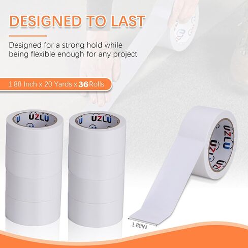 Duct Tape Bulk, Black Duct Tape Heavy Duty, 24 Rolls x 20 Yard x 1.88 Inch Per Roll, Flexible, No Residue, All-Weather and Tear by Hand, Bulk Value for Indoor & Outdoor Repairs, Industrial Use in Saudi Arabia