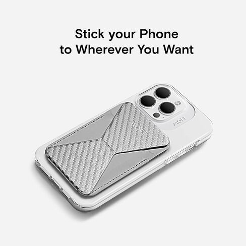 MOFT MagSafe Wallet Stand for iPhone 15/14/13/12 Series MagSafe Compatible Phone Stand with 3 Viewing Angles (Night Black) in Saudi Arabia