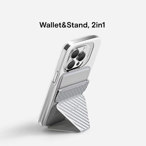 MOFT MagSafe Wallet Stand for iPhone 15/14/13/12 Series MagSafe Compatible Phone Stand with 3 Viewing Angles (Night Black) in Saudi Arabia