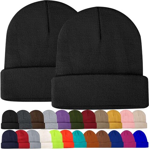 قبعات بيني للرجال والنساء مكونة من قطعتين من قبعات الخريف والشتاء الرجالية للجنسين قبعات تزلج ناعمة من نسيج سكولي بيني الدافئ in Kuwait