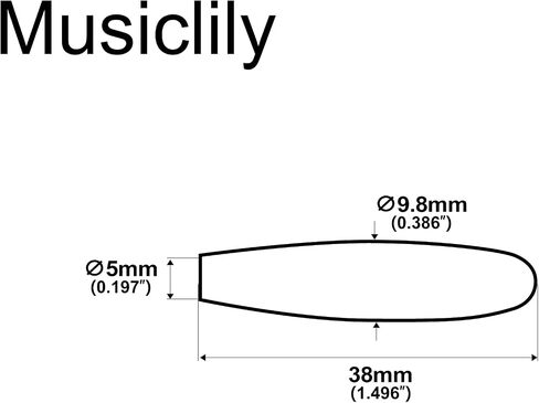 Musiclily Pro 5mm Plastic Guitar Tremolo Arm Tips for 4.8mm Diameter Strat Whammy Bar, Cream (2 Pieces) in Saudi Arabia