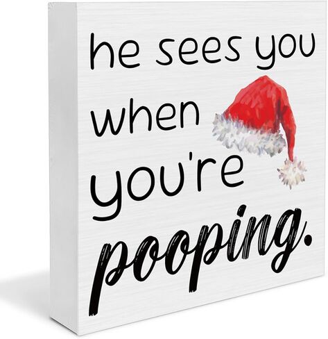 Christmas Decorations Indoor Home Decor, Bless This Hizzle Fo' Shizzle Wooden Decorative Sign Farmhouse Home Decor for Desk Table Shelf 5 x 5 Inches in Saudi Arabia