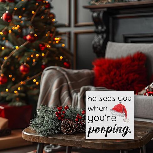 Christmas Decorations Indoor Home Decor, Bless This Hizzle Fo' Shizzle Wooden Decorative Sign Farmhouse Home Decor for Desk Table Shelf 5 x 5 Inches in Saudi Arabia