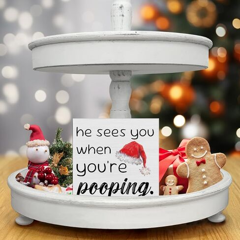 Christmas Decorations Indoor Home Decor, Bless This Hizzle Fo' Shizzle Wooden Decorative Sign Farmhouse Home Decor for Desk Table Shelf 5 x 5 Inches in Saudi Arabia