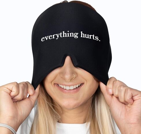 Huggs Migraine Relief Cap - I Am Unwell - Cooling Gel Head Wrap, Cold Compress Cap for Headache, Stress, & Tension in Saudi Arabia