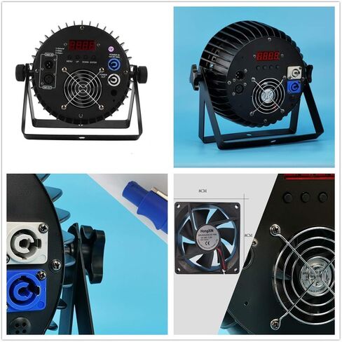 XPCLEOYZ LED Stage Lights 4pcs 18 * 18W LED DJ PAR Light RGBWA+UV 6in1 DMX 512 Stage Lighting Disco Projector for Home Wedding Party Church Concert Dance Floor Lighting in Saudi Arabia