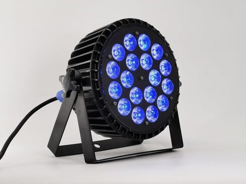 XPCLEOYZ LED Stage Lights 4pcs 18 * 18W LED DJ PAR Light RGBWA+UV 6in1 DMX 512 Stage Lighting Disco Projector for Home Wedding Party Church Concert Dance Floor Lighting in Saudi Arabia
