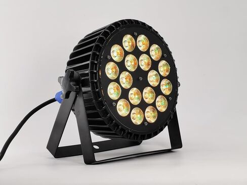 XPCLEOYZ LED Stage Lights 4pcs 18 * 18W LED DJ PAR Light RGBWA+UV 6in1 DMX 512 Stage Lighting Disco Projector for Home Wedding Party Church Concert Dance Floor Lighting in Saudi Arabia