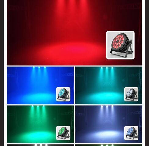 XPCLEOYZ LED Stage Lights 4pcs 18 * 18W LED DJ PAR Light RGBWA+UV 6in1 DMX 512 Stage Lighting Disco Projector for Home Wedding Party Church Concert Dance Floor Lighting in Saudi Arabia