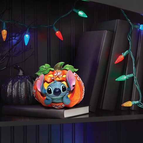تمثال Enesco Jim Shore Disney Traditions Lilo and Stitch Jack O'Lantern، مقاس 4.02 بوصة، متعدد الألوان in Saudi Arabia