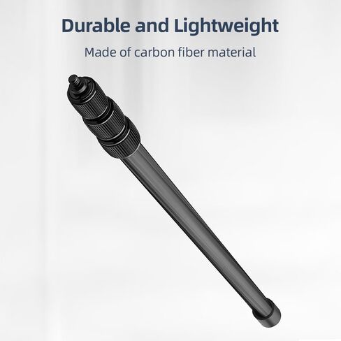 Andoer Handheld Microphone Boom Arm 4-Section Extendable Mic Arm Carbon Fiber Boom Pole for Microphones 1/4 Inch Screw & Thread with Foam Grip Twist Locks Max. Length 155cm/61in in Saudi Arabia