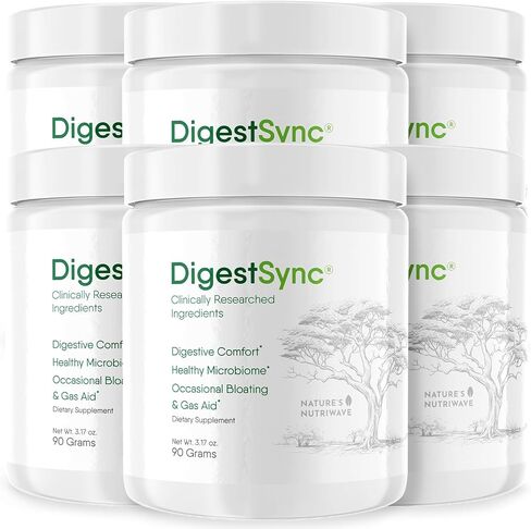 DigestSync Digestion Supplement for Gut Health - Natural Powder for Digestive Support, Bloating Relief for Women & Men, 100% Natural Green Powder - 1 Month Supply in Kuwait