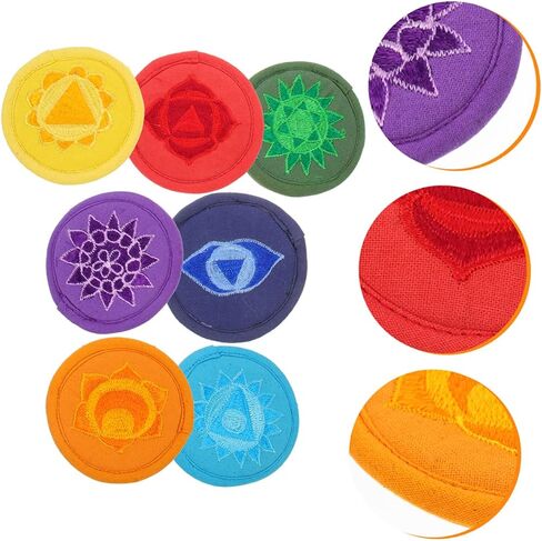 Vaguelly 7pcs Bowl Bottom Mat Meditation Bowl Sound Bowl Cushion Meditation Music Singing Bowl Mats Saxaboom Crystal Singing Bowls Singing Bowl Pads Music Decor Polyester Manual Instrument in Saudi Arabia