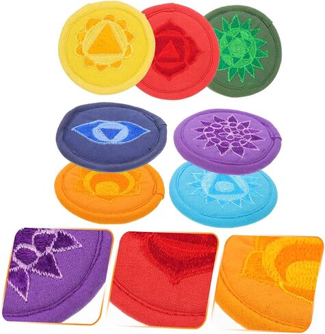 Vaguelly 7pcs Bowl Bottom Mat Meditation Bowl Sound Bowl Cushion Meditation Music Singing Bowl Mats Saxaboom Crystal Singing Bowls Singing Bowl Pads Music Decor Polyester Manual Instrument in Saudi Arabia