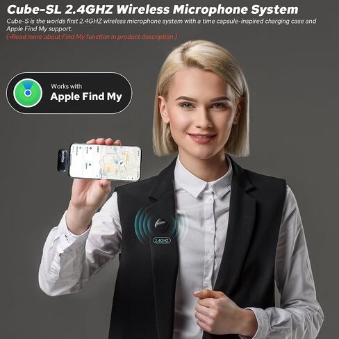 GODOX Cube-SL Kit2 Wireless Lavalier Microphone for iPhone/Lightning Device, 8H Battery Life, 2.4G Wireless Mic, 300m(1000ft.) Range, Noise Cancelling with Charging Case for Vlogging, TikTok in Saudi Arabia