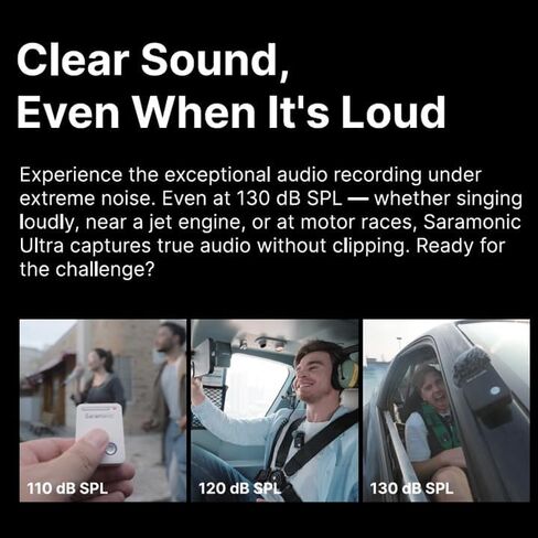 Saramonic Ultra 2-Person Universal Wireless Mic with 32-Bit Float Recording, Time Code, Lavaliers, 3.5mm, USB-C & Lightning Outs, Charging Case, Noise Cancelling in Saudi Arabia