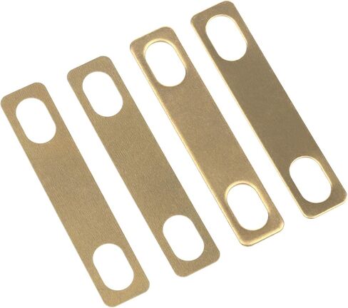 4Packs Guitar Neck Shims, Includes 2Pcs 0.2mm, 1Pc 0.5mm and 1Pc 1mm Thickness Brass Shims, Guitar and Bass Bolt-on Neck Repair Luthier Tools in Saudi Arabia