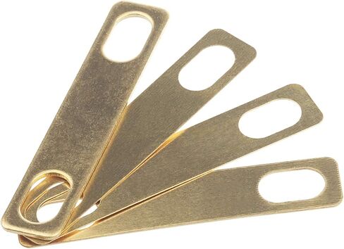 4Packs Guitar Neck Shims, Includes 2Pcs 0.2mm, 1Pc 0.5mm and 1Pc 1mm Thickness Brass Shims, Guitar and Bass Bolt-on Neck Repair Luthier Tools in Saudi Arabia