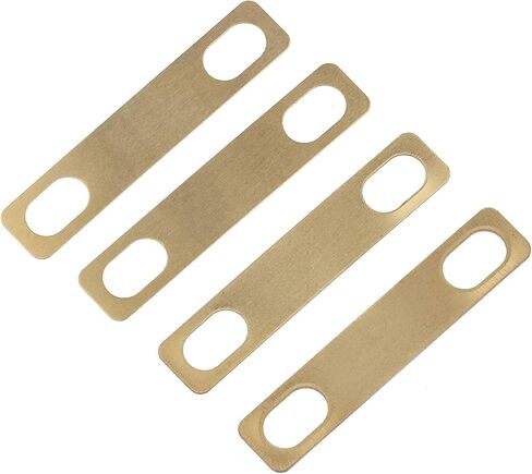 4Packs Guitar Neck Shims, Includes 2Pcs 0.2mm, 1Pc 0.5mm and 1Pc 1mm Thickness Brass Shims, Guitar and Bass Bolt-on Neck Repair Luthier Tools in Saudi Arabia