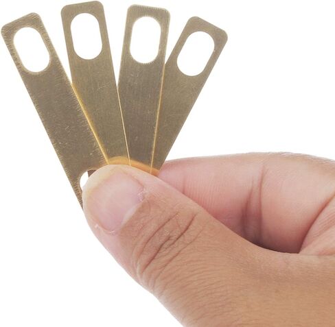 4Packs Guitar Neck Shims, Includes 2Pcs 0.2mm, 1Pc 0.5mm and 1Pc 1mm Thickness Brass Shims, Guitar and Bass Bolt-on Neck Repair Luthier Tools in Saudi Arabia