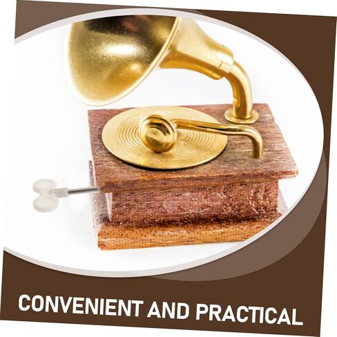 Totority 2pcs Winding clockwork supplies music Box hair scrunchies Winder winding keys winding keys replacement movement handle Metal self made Component Winding Keys For Windup Jewelry in Kuwait