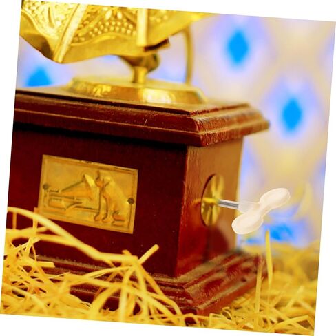 Totority 2pcs Winding clockwork supplies music Box hair scrunchies Winder winding keys winding keys replacement movement handle Metal self made Component Winding Keys For Windup Jewelry in Kuwait