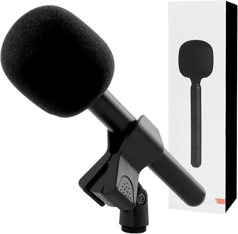 EMVANV لحامل ميكروفون DJ-I، حامل ميكروفون لاسلكي محمول للميكروفون اللاسلكي، حامل لـ DJ-I Mic 1/2، حامل ميكروفون لاسلكي للمقابلة مناسب لميكروفون M28 Lavalier (أسود) in Kuwait