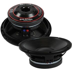 BLASTKING PROFILE15 Woofer 15-inch 2000 Watts Max Power 1000 Watts RMS 4" Voice Coil 8 Ohm High Output Low Frequency Woofers Midranges Tweeters Forced Air Ventilation