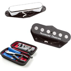 Briskdrop Seymour Duncan Quarter Pound Tele Pickup Set Bundle with Dunlop String Change Tool Kit
