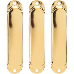 3Pcs Guitar Pickup Cover,Electric Guitar Single Coil Pickup Cover Copper Material Guitar Accessories(Silver) Pickup