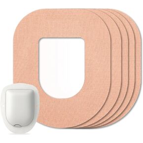 HONYOU 25 حزمة Omnipod 5 رقع لاصقة مقاومة للماء والعرق تدوم لمدة 10 أيام، رقع Omnipod سوداء مسبقة القطع من Pod Pals لاصقة، لا تسبب الحساسية وخالية من اللاتكس، Omnipod 5 رقعات زائدة