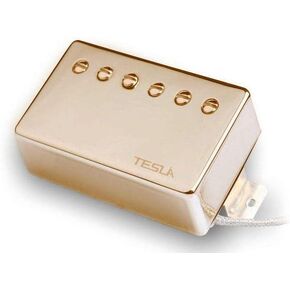 Guitar Pickup Tesla VR-60 (Gold Bridge) compatible with Humbucker