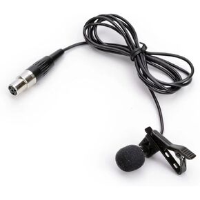 XLR 4PIN Lavalier Microphone for shure bodypack (Single Earhook Microphone)