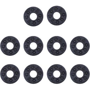 10 Pieces Black Guitar Strap Locking Silicone Strap Locks Rubber Guitar Strap Lock Blocks Guitar Protector Guitar Locks