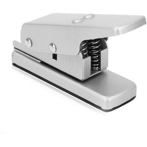 Guitar Pick Maker, DIY Guitar Pick Punch Cutter with 2 Pick Strips, Heavy Duty DIY Maker Hole Punch DIY Guitar Pick Punch Guitar Pick Puncher Guitar Pick Cutter Guitar Pick Hole Puncher(Grey)