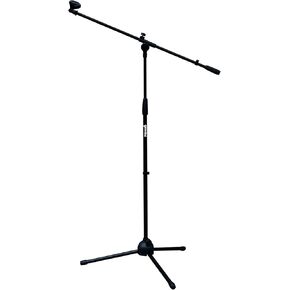 Gemini Sound MBST-01 Durable Foldable Collapsible Tripod Microphone Stand Universal Mic Mount and Height Adjustable with Extending Telescoping Boom Arm