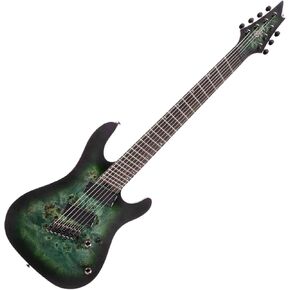 Cort KX Series 507 Multi-Scale 7-String Electric Guitar, Star Dust Green