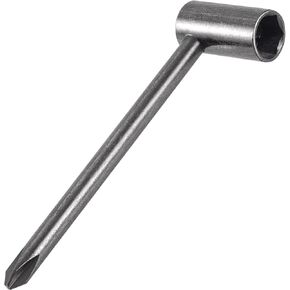 PAGOW Guitar Truss Rod Wrench 5/16" (8mm), Guitar Repair Adjustment Wrench with Cross Screwdriver (1 Pcs)