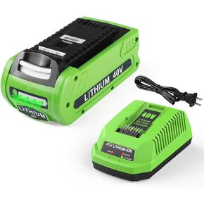 Powilling 40V 6.5Ah Replacement Lithium Battery for GreenWorks 29462 Battery GreenWorks 40V G-MAX Power Tools 29252 20202 22262