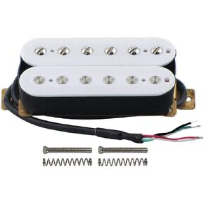 بيك اب هامبوكر بملف مزدوج 52 ملم من السيراميك للجيتار الكهربائي - ابيض in Kuwait