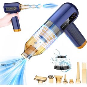Musclez Cordless Vacuum Cleaner, Mini Portable Dust Buster Air Blower Hand Pump, 15000PA Rechargeable Handheld Vacuum Cleaner for Office Keyboard, Car, Pet Pad, Home