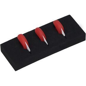 3pcs Guitar Picks, Silicone Non Slip Hand Position Corrector Guitar Picks Musical Instruments Accessory for Beginners(Red)
