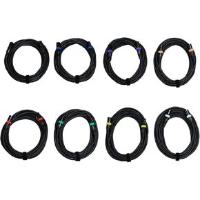 Audio2000's XLR to XLR Microphone Cable (8 Pack) (25 Feet 8Pack)