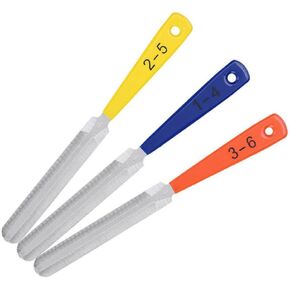 Mikinona 1 Set Guitar Nut File Instrument Modifying Luthier Tool for Ukulele Mandolin Guitar Bass Banjo String Instruments