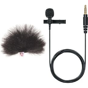 Shure MVL Omnidirectional Condenser Lavalier Microphone w/Rycote Mini Windjammer Windscreen - Bundle