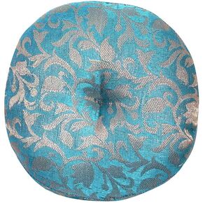 Singing Bowl Cushion Handmade Round Cushion Brocade Art Silk Home Decor Pillow For Tibetan Singing Bowl (6" Inch)